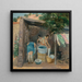 Dzień prania w Santa Fe - John Sloan — oprawiony obraz na ścianie