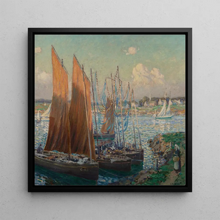 Journée d'été au port - Wilson Henry Irvine