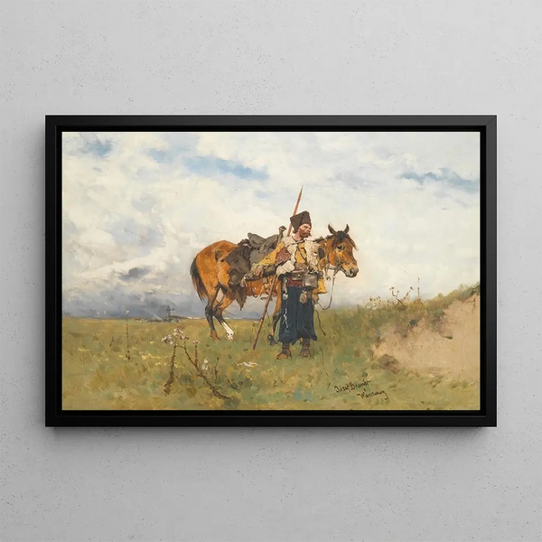 Jozef Brandt - Cossack Watchman.webp