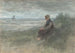 Dziewczyna na wydmach - Jozef Israëls — widok dzieła