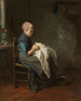 Mała krawcowa - Jozef Israëls — widok dzieła