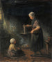 Les crêpes - Jozef Israëls — widok dzieła