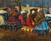 Un marché de poterie à Mihalovce - Jozef Teodor Mousson — widok dzieła