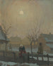 L'hiver au village - Jozef Teodor Mousson — widok dzieła