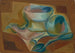 Bol i jabłko - Juan Gris — widok dzieła