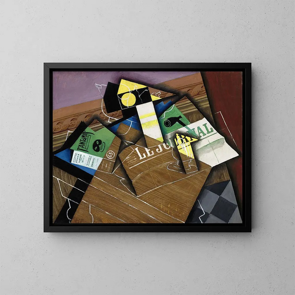 Fantômas - Juan Gris — oprawiony obraz na ścianie