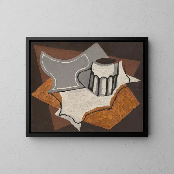 Le gobelet - Juan Gris — oprawiony obraz na ścianie