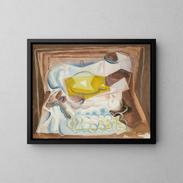 Martwa natura - Juan Gris — oprawiony obraz na ścianie