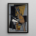 Le Violon - Juan Gris — oprawiony obraz na ścianie