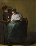 Mężczyzna ofiarowuje pieniądze młodej kobiecie - Judith Leyster — widok dzieła