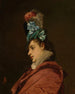Kobieta w kapeluszu z niebieską wstążką - Jules-Adolphe Goupil — widok dzieła