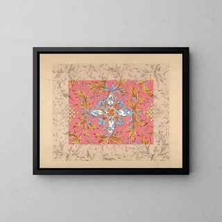 JulesEdmondCharles Lachaise - Design for a ceiling with floral design.webp