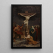Chrystus na krzyżu - Jules-Joseph Dauban — oprawiony obraz na ścianie