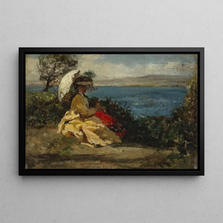 Jules Breton - Femme lombrelle baie de Douarnenez.webp