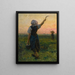 Fin du travail - Jules Breton — oprawiony obraz na ścianie