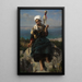 La fileuse de lin - Jules Breton — oprawiony obraz na ścianie