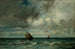Łodzie uciekające przed burzą - Jules Dupré — widok dzieła
