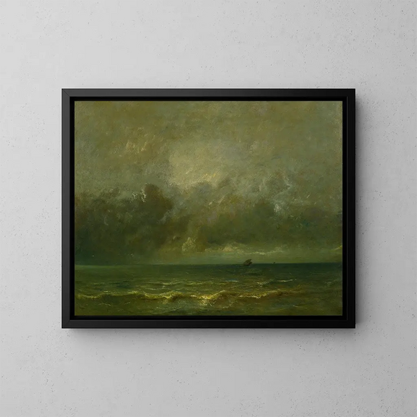 Spokój przed burzą - Jules Dupré — oprawiony obraz na ścianie