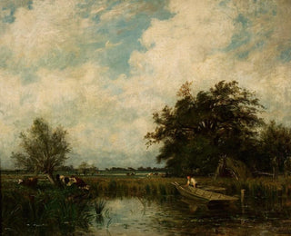 Jules Dupr - Landscape with a pond.webp