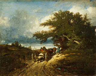 na drodze - Jules Dupré — widok dzieła