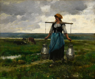 Niosąca mleko - Jules Dupré — widok dzieła