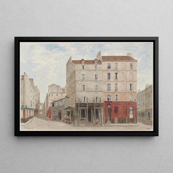 Rue de l'Hôtel Colbert n° 17 et 19, 5e arrondissement - Jules Gaildrau — oprawiony obraz na ścianie