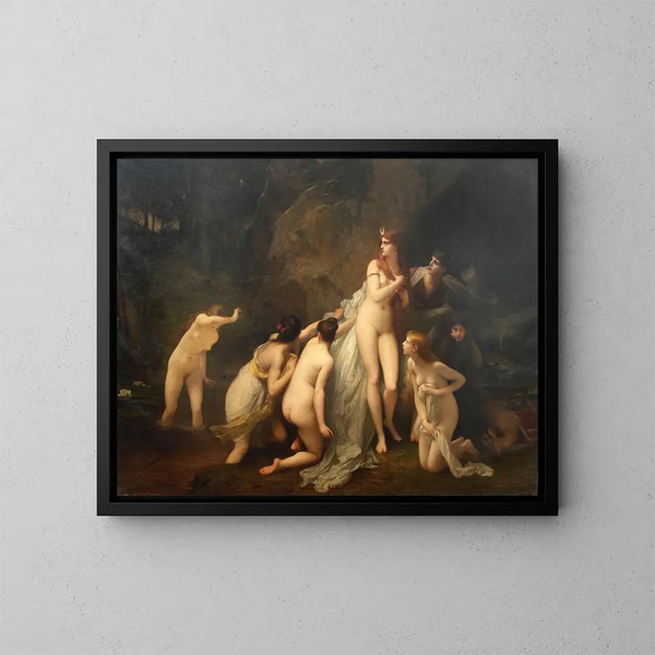 Diane surprise - Jules Joseph Lefebvre — oprawiony obraz na ścianie