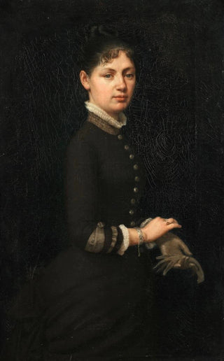 Jules Marie Sevestre - Portrait of a lady.webp