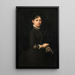 Portret damy - Jules Marie Sevestre — oprawiony obraz na ścianie