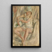 Kobieta w turbanie z różą - Jules Pascin — oprawiony obraz na ścianie