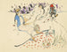 Kobieta z psem i nagą - Jules Pascin — widok dzieła