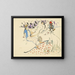 Kobieta z psem i nagą - Jules Pascin — oprawiony obraz na ścianie