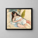 Rozłożona kobieta - Jules Pascin — oprawiony obraz na ścianie
