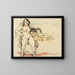 Kobiety i dzieci - Jules Pascin — oprawiony obraz na ścianie