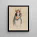 Dziewczyna z mandoliną - Jules Pascin — oprawiony obraz na ścianie