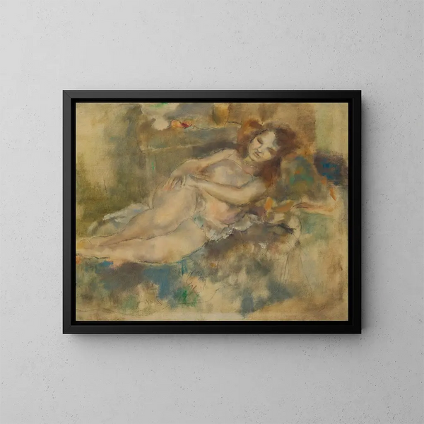 La Danseuse assoupie - Jules Pascin — oprawiony obraz na ścianie