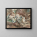 Le repos du modèle - Jules Pascin — oprawiony obraz na ścianie