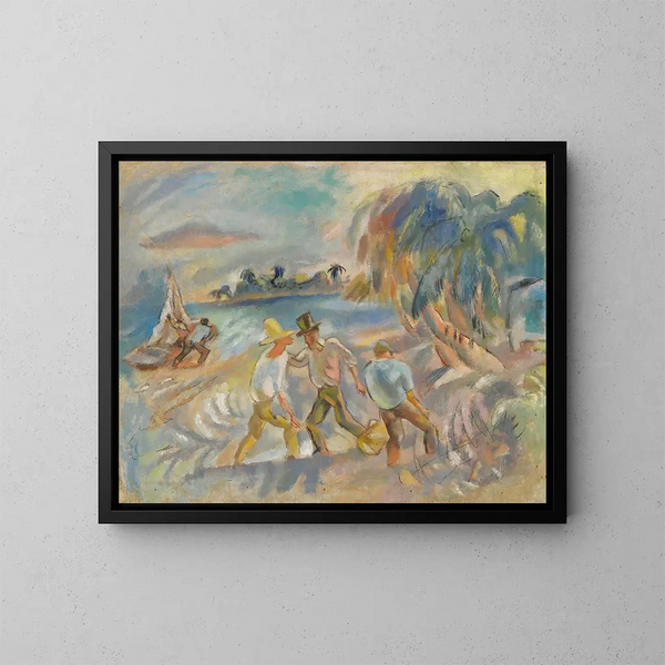 Les brigands - Jules Pascin — oprawiony obraz na ścianie