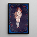 Nu et Cupidon - Jules Pascin — oprawiony obraz na ścianie