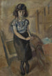 Portret kobiety stojącej - Jules Pascin — widok dzieła