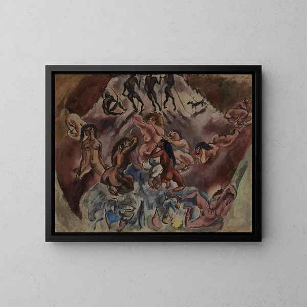 Piekielne Zgromadzenie - Jules Pascin — oprawiony obraz na ścianie