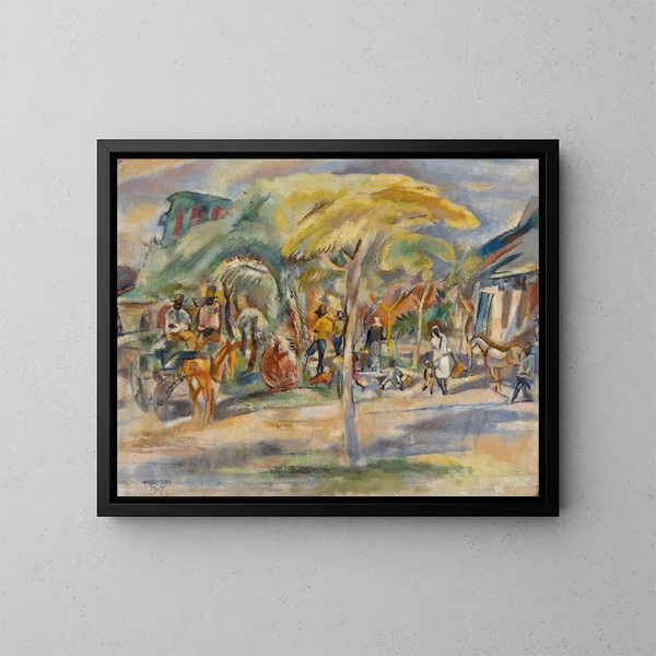 pejzażu Południa - Jules Pascin — oprawiony obraz na ścianie
