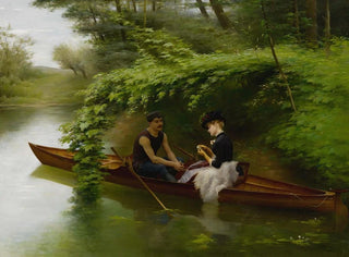 La Sortie en bateau - Jules Scalbert — widok dzieła