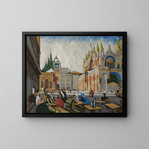 San Marco od Piazetta - Jules Schmalzigaug — oprawiony obraz na ścianie