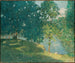 Południowe popołudnie nad brzegiem stawu - Julian Alden Weir — widok dzieła