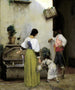 Przy studni - Julian Alden Weir — widok dzieła