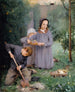 Dzieci chowających ptaka - Julian Alden Weir — widok dzieła