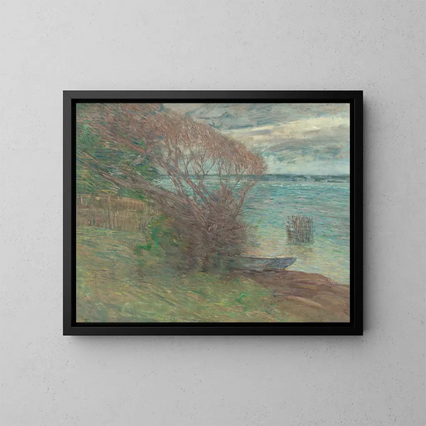 La Plage de Nassau - Julian Alden Weir — oprawiony obraz na ścianie