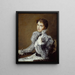 Le corsage gris - Julian Alden Weir — oprawiony obraz na ścianie