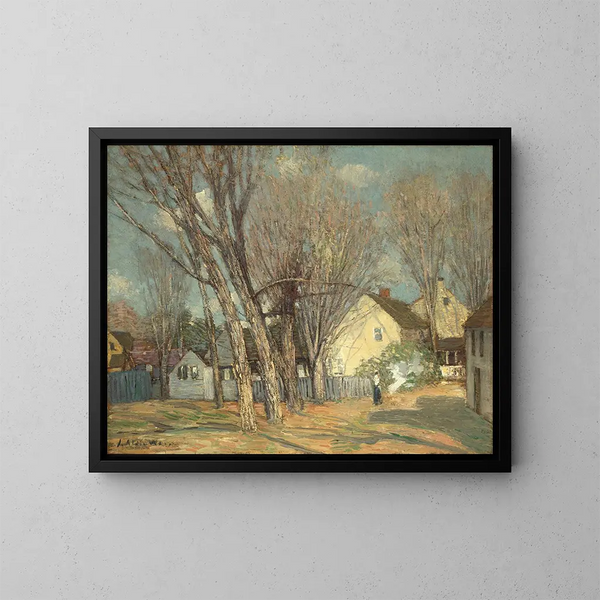 Village de Windham - Julian Alden Weir — oprawiony obraz na ścianie